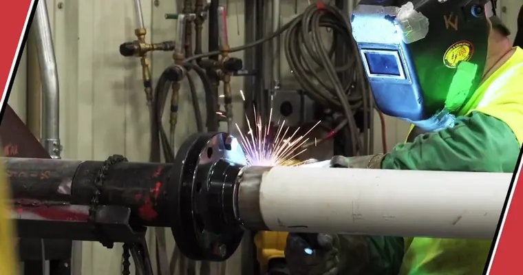 Large plastic pipe connection being installed in a commercial building for From the Vegetable Center of the World to Fortune 500 Hub: Tolleson's Plumbing Story