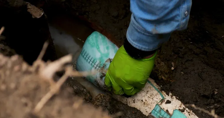 Trenchless sewer lining equipment and access pit work for Sewer Line Repair in Tolleson, AZ
