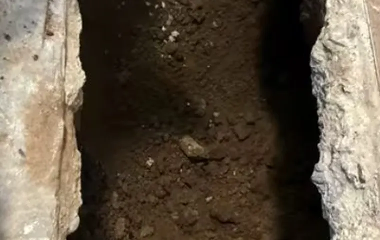 Under-slab plumbing repair area with concrete or soil opened for Leak Detection in Tolleson, AZ